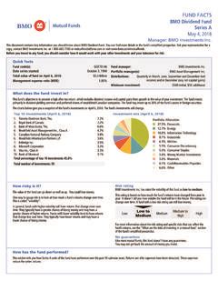 bmo dividend fund series a